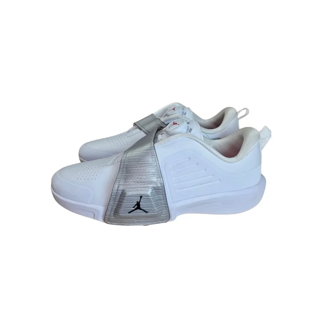 Jordan Air Rev Golf Shoes White Metallic Silver Men's 10 FV6338-100